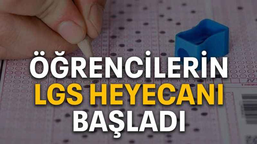 Öğrencilerin LGS heyecanı başladı